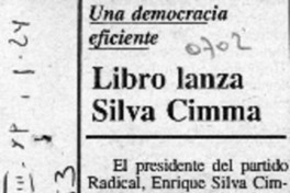 Libro lanza Silva Cimma Libro lanza Silva Cimma