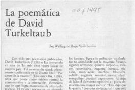 La poemática de David Turkeltaub La poemática de David Turkeltaub