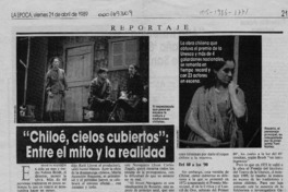 "Chiloé, cielos cubiertos", entre el mito y la realidad  [artículo] Marta Hansen.