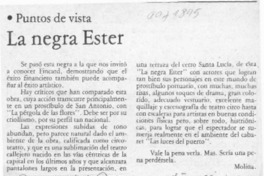 La negra Ester La negra Ester