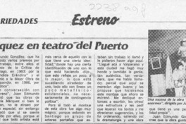 García Márquez en teatro del Puerto
