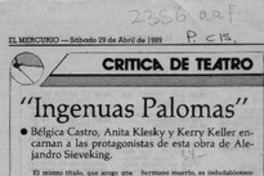 "Ingenuas palomas" "Ingenuas palomas"