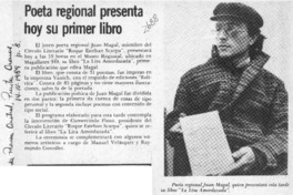 Poeta regional presenta hoy su primer libro  [artículo].