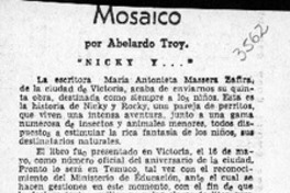 Mosaico  [artículo] Abelardo Troy.