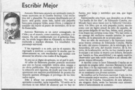 Escribir mejor Escribir mejor