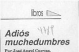 Adiós muchedumbres  [artículo].