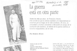 La guerra está en otra parte  [artículo] Roberto Rivera.