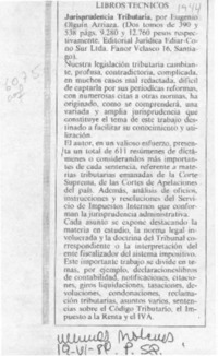 Jurisprudencia tributaria.