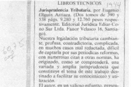 Jurisprudencia tributaria.