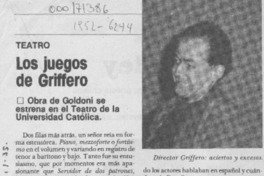 Los juegos de Griffero Los juegos de Griffero