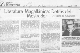 Literatura magallánica, destrás del mostrador Literatura magallánica, destrás del mostrador