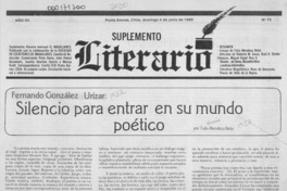 Silencio para entrar en su mundo poético Silencio para entrar en su mundo poético
