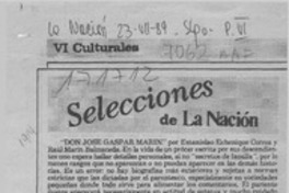 Selecciones de La Nación  [artículo] Alone.