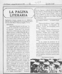 La página literaria  [artículo] Abel Sandoval Ormeño.