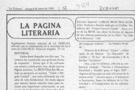 La página literaria  [artículo] Abel Sandoval Ormeño.