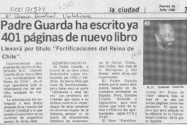 Padre Guarda ha escrito ya 401 páginas de nuevo libro Padre Guarda ha escrito ya 401 páginas de nuevo libro