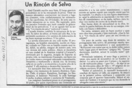 Un rincón de selva  [artículo] Antonio Rojas Gómez.