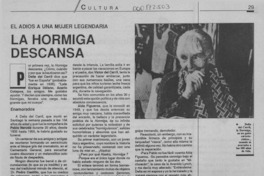 La Hormiga descansa La Hormiga descansa