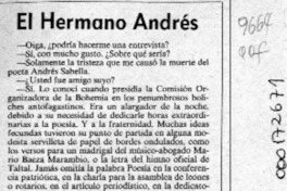 El hermano Andrés  [artículo] Juan Gana.
