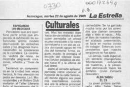 Espigando un mediodía  [artículo].