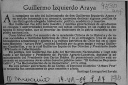 Guillermo Izquierdo Araya Guillermo Izquierdo Araya