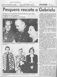 Pesquera rescata a Gabriela  [artículo].