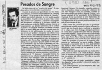 Pesados de sangre  [artículo] Luis Sánchez Latorre.