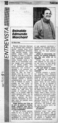 Reinaldo Edmundo Marchant  [artículo] Plinio el Viejo.