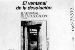 El Ventanal de la desolación  [artículo].