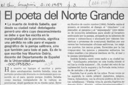 El poeta del Norte Grande  [artículo] Mauricio Ostria.