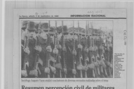 Resumen percepción civil de militares Resumen percepción civil de militares