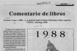 Comentario de libros  [artículo].