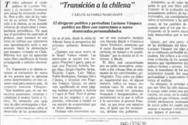 "Transición a la chilena"  [artículo] Carlos Alvarez Marchant.
