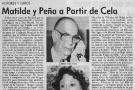 Matilde y Peña a partir de Cela Matilde y Peña a partir de Cela