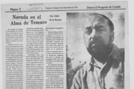 Neruda en el alma de Temuco Neruda en el alma de Temuco