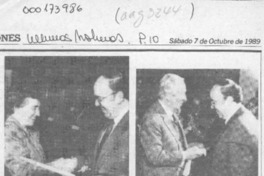 Historiador fue distinguido por Municipalidad penquista  [artículo] Sonnia Mendoza G.