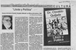 "Libido y política"  [artículo] María Teresa Márquez.