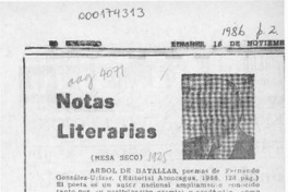 Notas literarias  [artículo] Mesa Seco.