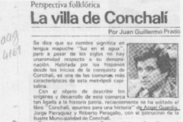 La villa de Conchalí La villa de Conchalí