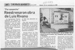Reestrenaron obra de Luis Rivano  [artículo].