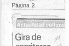 Gira de escritores Gira de escritores