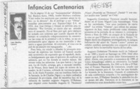 Infancias centenarias  [artículo] Luis Sánchez Latorre.