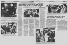 Gabriela Mistral latente en todo el Valle de Elqui Gabriela Mistral latente en todo el Valle de Elqui