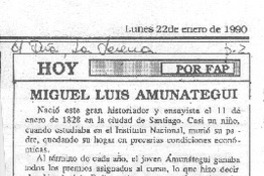 Miguel Luis Amunátegui Miguel Luis Amunátegui