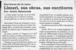 Limarí, sus obras, sus escritores  [artículo] Javier Balmaceda.