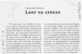 Leer es crecer  [artículo].