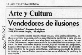 Vendedores de ilusiones  [artículo] Mario Tomás Schilling F.