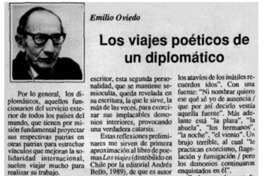Los viajes poéticos de un diplomático
