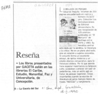 La Belleza de pensar
