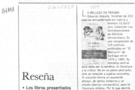 La Belleza de pensar